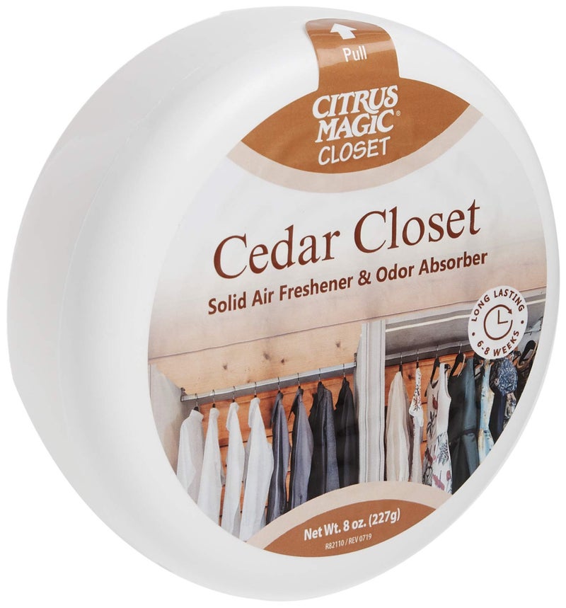 Citrus Magic For Closets Odor Absorbing Solid Air Freshener, Cedar, 8-Ounce, Pack of 6 - CASE - Image 4
